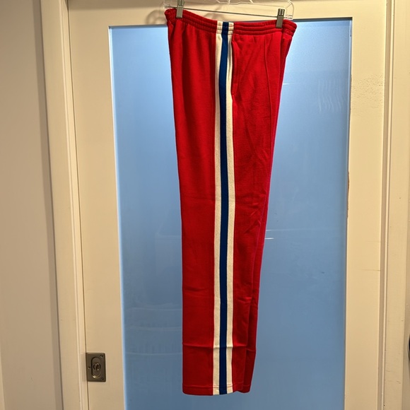 Vintage 1980s IZOD LACOSTE Red White & Blue USA Sweatpants - Picture 7 of 10
